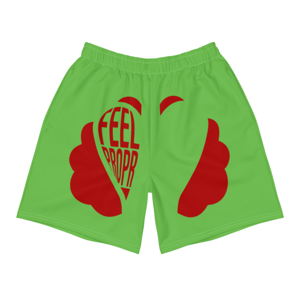 Feel Propr Classic Green & Red Colorway Men's Athletic Shorts