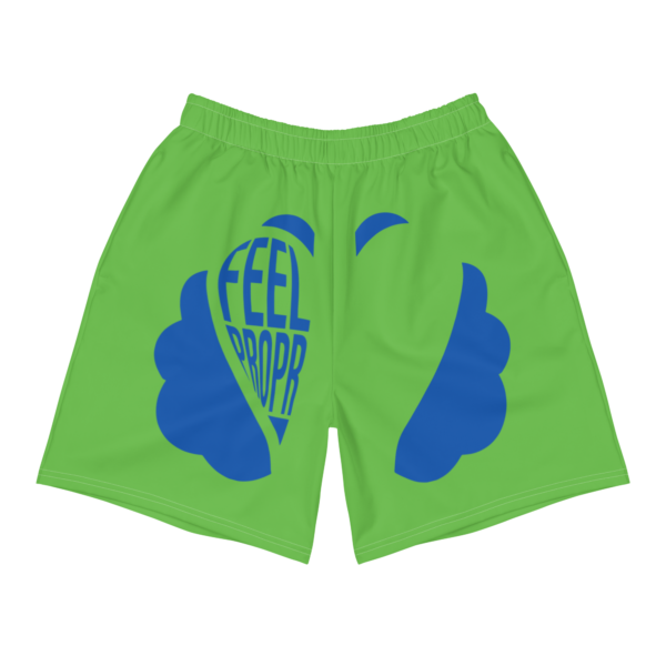 Feel Propr Classic Green & Blue Colorway Men's Athletic Shorts